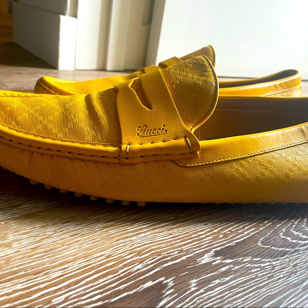 Gucci mens loafers Yellow